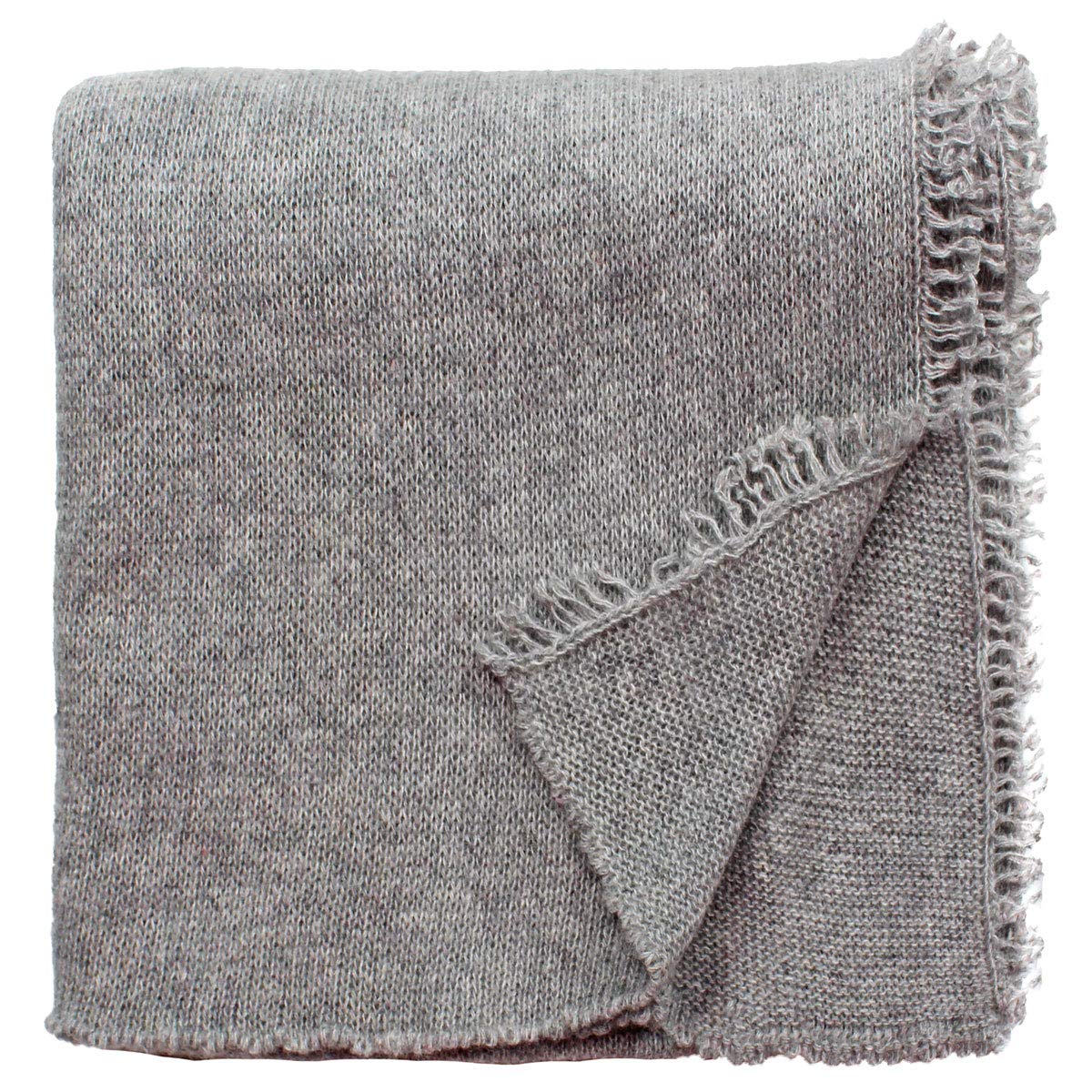 Eagle Products Schal aus 100% Kaschmir für Damen 40 x 200 cm - Made in Germany (hellgrau)