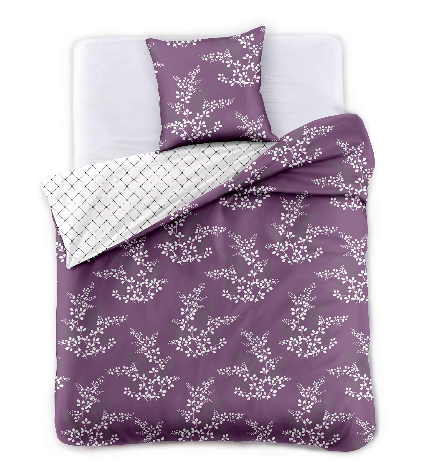 DecoKing Premium Biancheria da Letto 200x220 cm 2 Federe