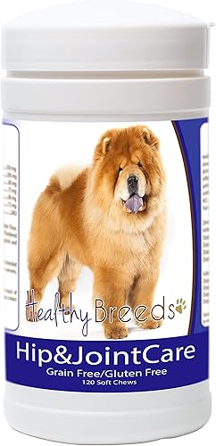 Healthy Breeds Chow Chow Cuidado de cadera y articulaciones, 120 unidades