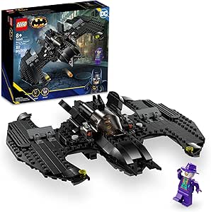 LEGO DC Batwing: Batman vs. The Joker 76265 DC Super Hero Playset, Features 2 Minifigures and a Batwing Toy Based on DC’s Iconic 1989 Batman Movie, DC Birthday Gift for 8 Year Olds