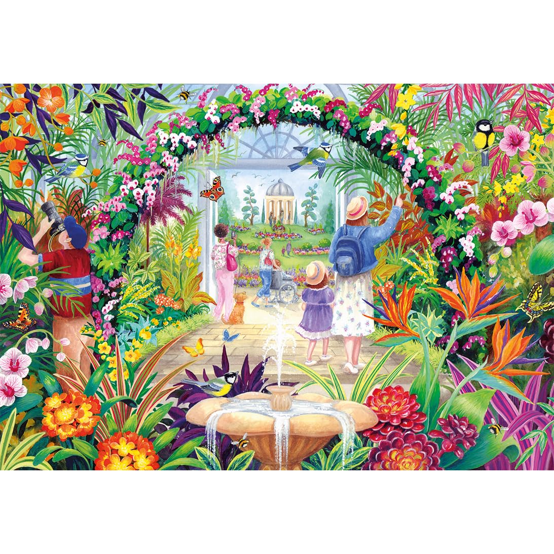 Gibsons Botanical Bloom 500 piece jigsaw puzzle for adults B Corp, 48 cm x 34 cm - Image 2