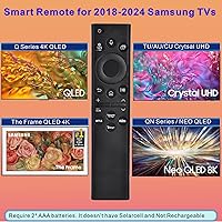 Vista 2 de Para control remoto de TV Samsung, repuesto para control remoto Samsung para Smart TV 2018-2025, para Samsung Frame TV Remote con control de voz