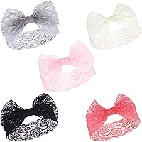 Vista 115 de Hudson Baby Cotton and Synthetic Headbands, Size 0-24 Months