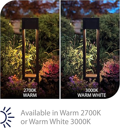 Miniatura 3 de WAC Iluminación de paisaje, luz LED de 12 V de bolardo de 2700 K en negro