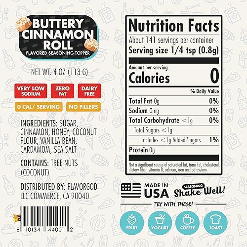 Miniatura 8 de N. 1más vendido 5 oz. Flavor God Condimentos, libres de gluten, bajos en sodio, paleo, veganos, sin glutamato monosódico (MSG) (solo condimentos)