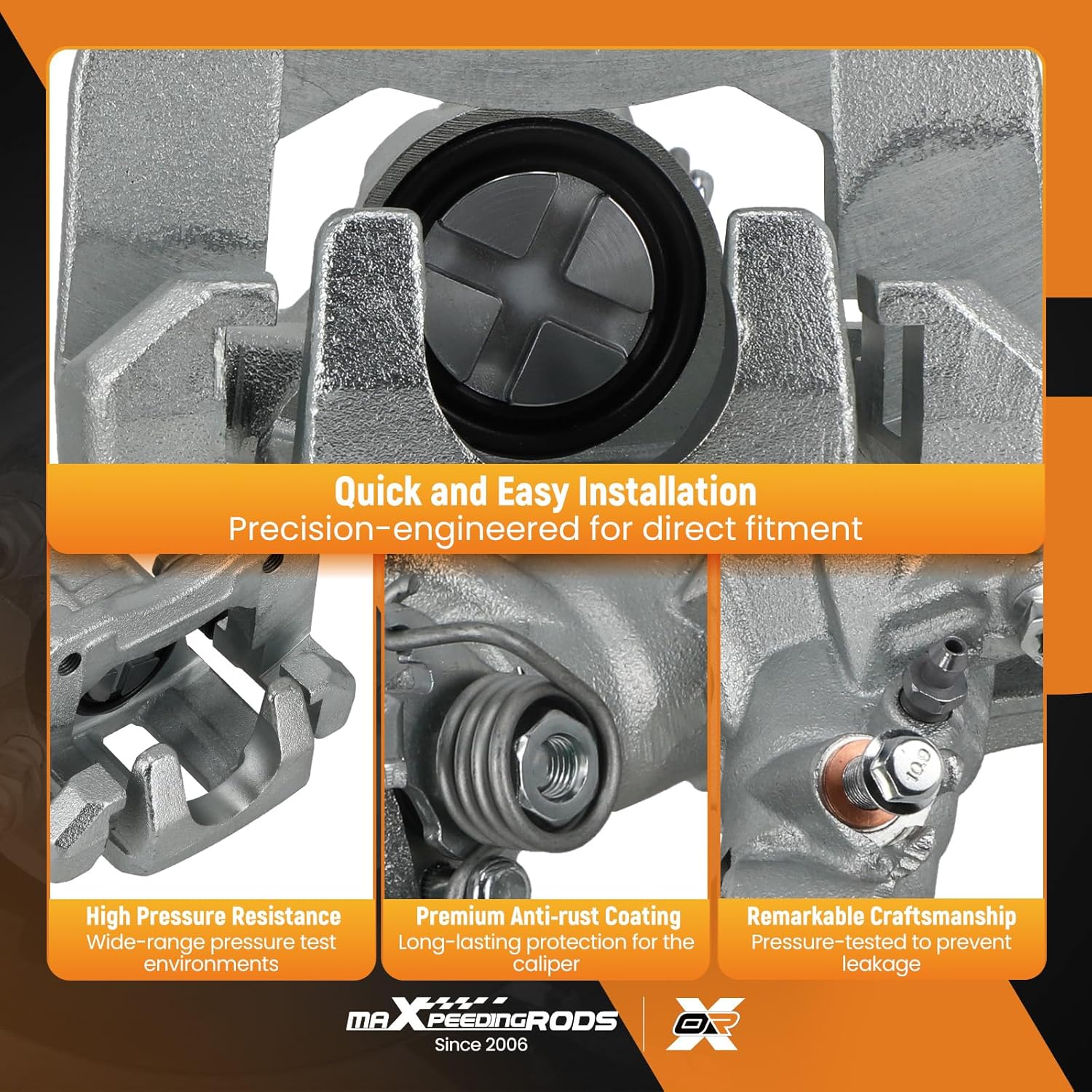 maXpeedingrods 19-B2069 19-B2068 Rear Left and Right Disc Brake Caliper Assembly Compatible With Honda Accord 1998-2007, for Acura TSX All Models 2004-2008