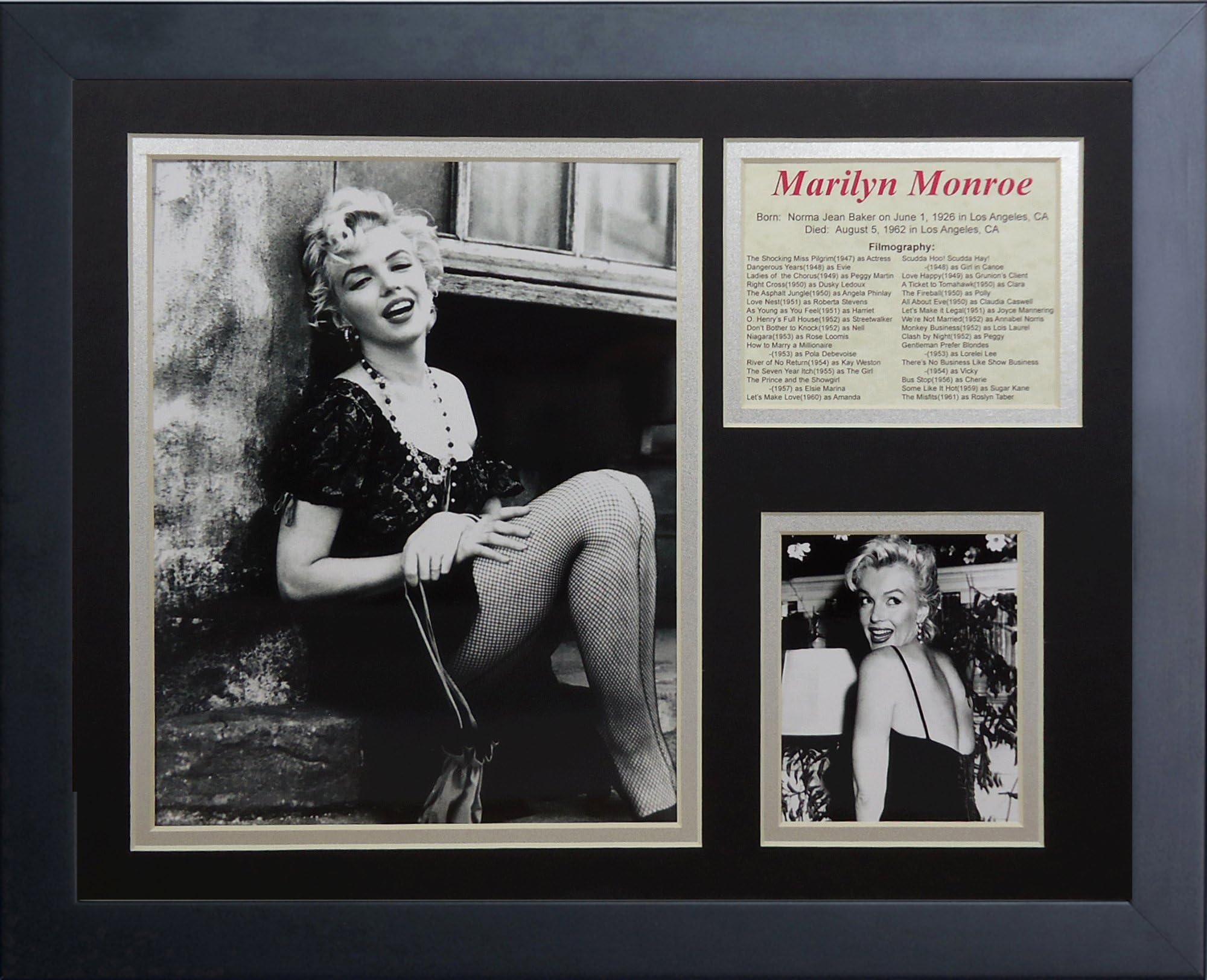 Legends Never Die Marilyn Monroe Framed Photo Collage, 11 by 14-Inch