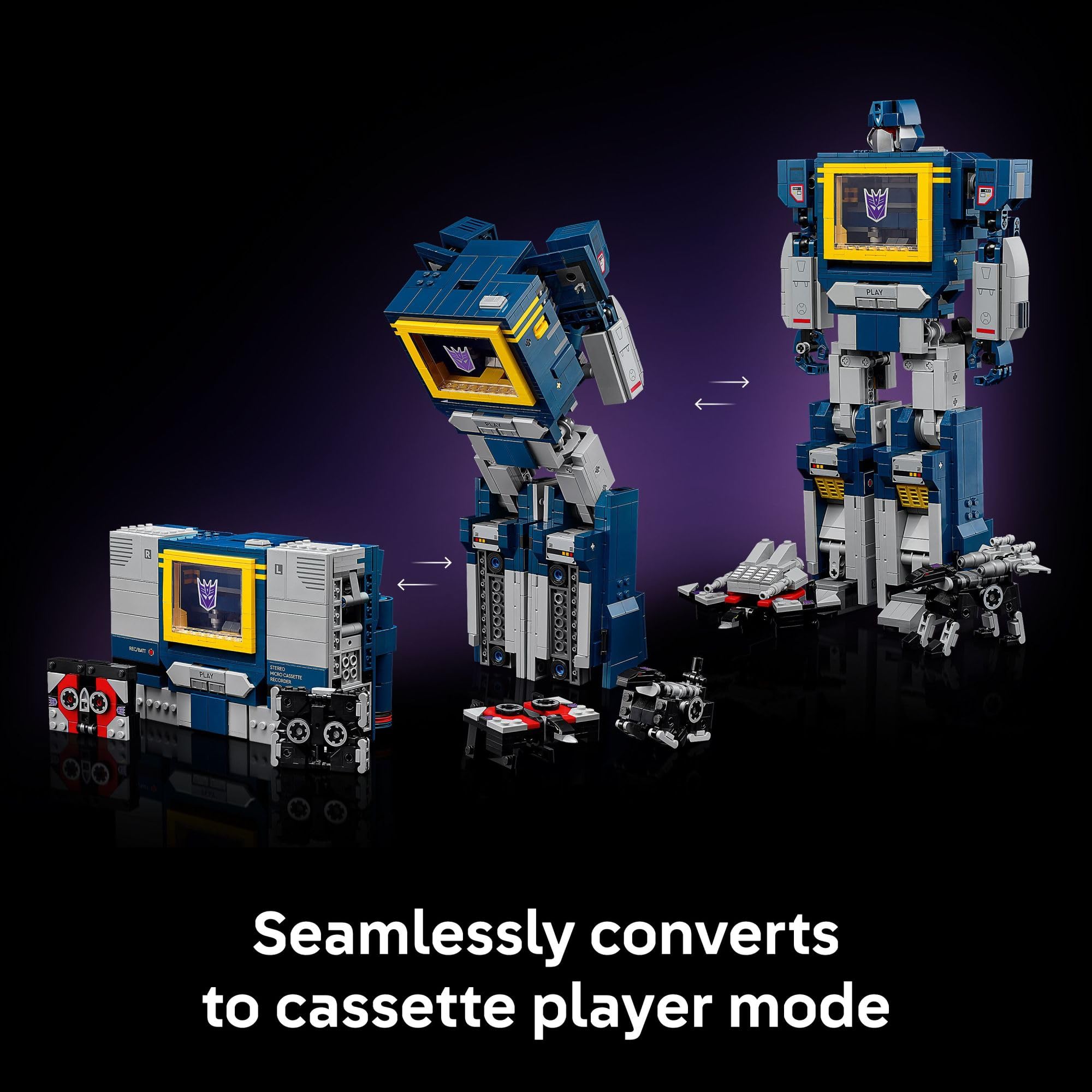 LEGO Icons Transformers: Soundwave - Building Set W/Sound Effects