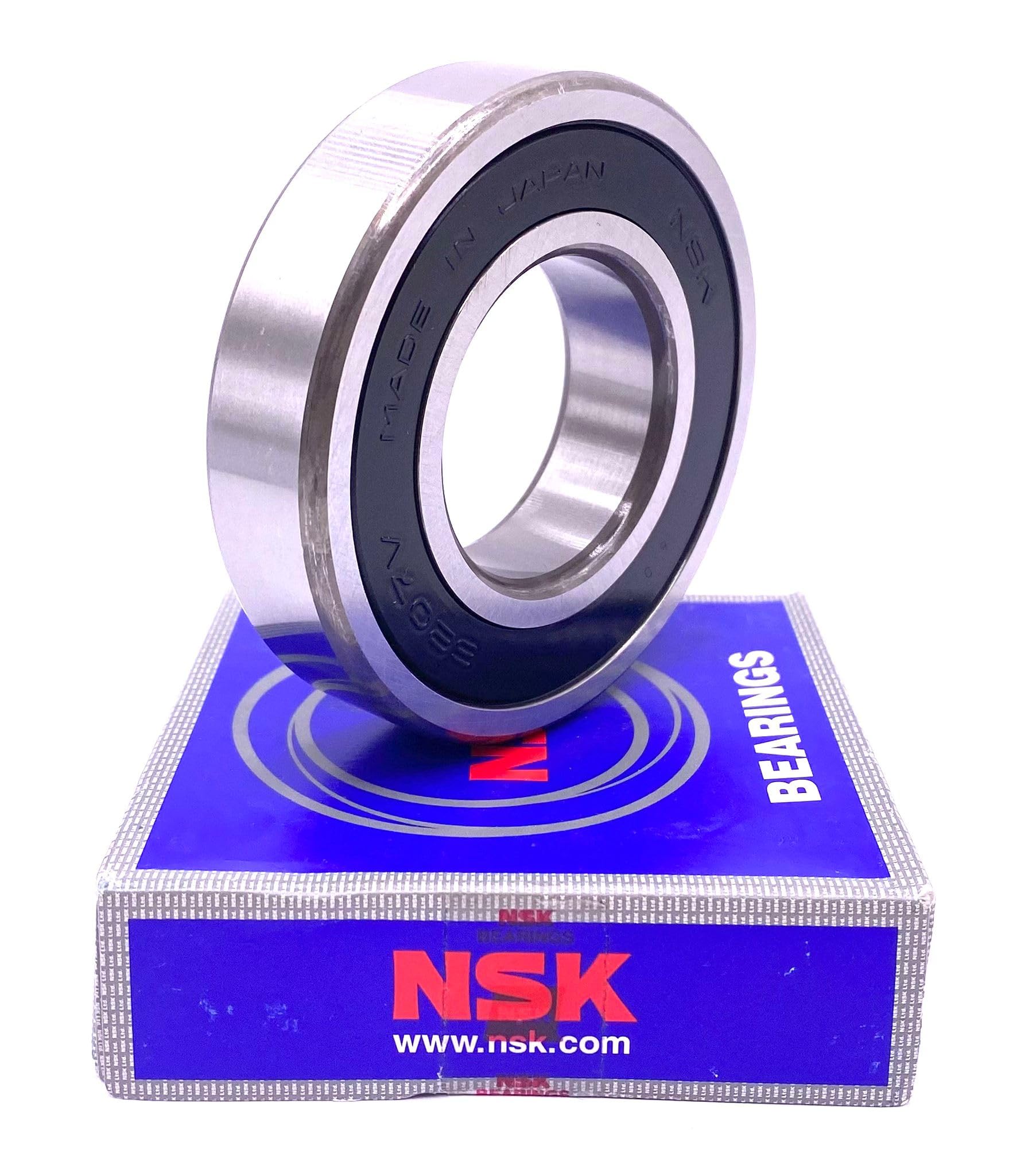 NSK Japan 6207 VV Deep Groove Ball Bearing, Rubber Sealed 35x72x17