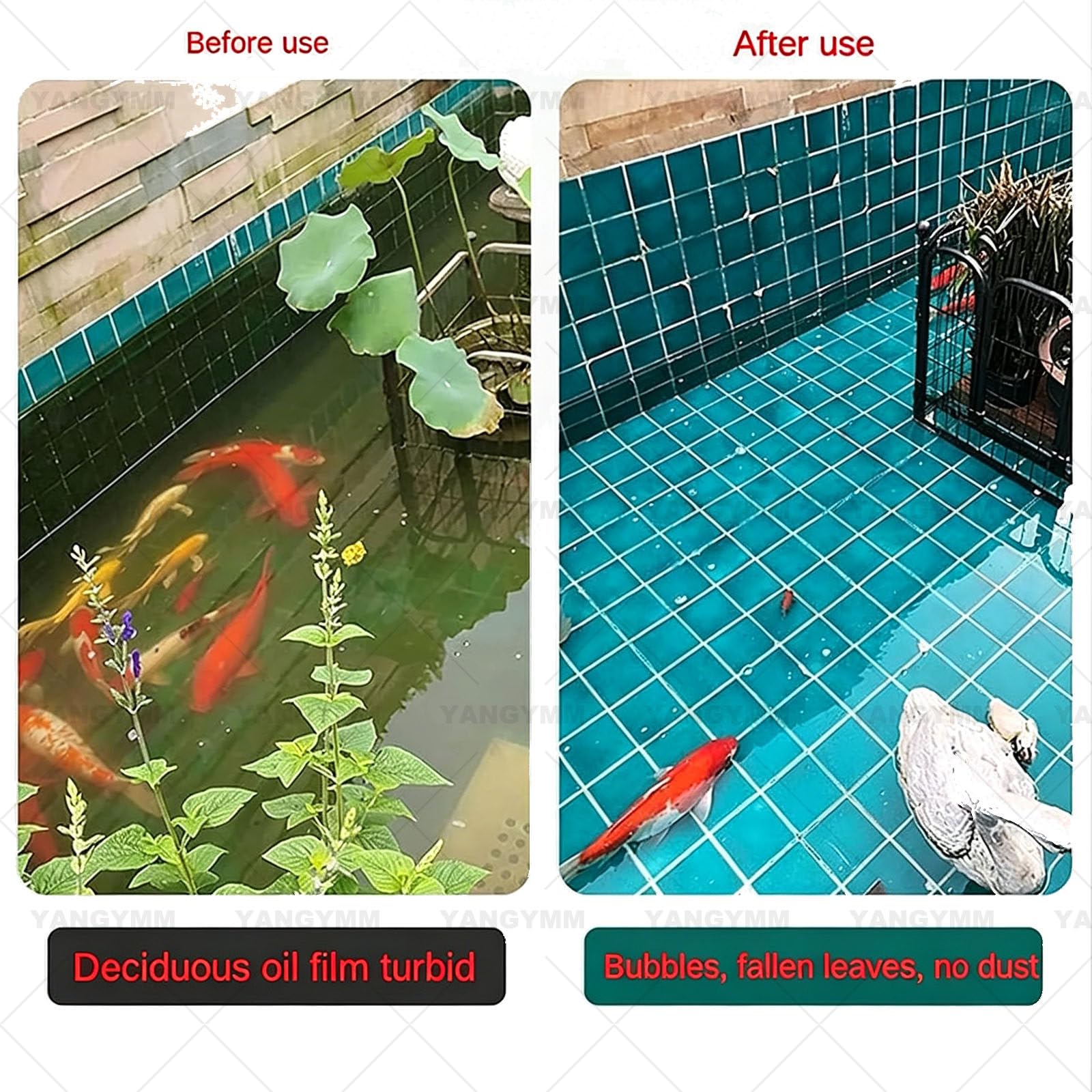 Skimmer Galleggiante per Laghetto, Pulitore Automatico per Piscina, Estrattore di Superficie, Cavo di Alimentazione da 10 M – Skimmer Chiarificatore per Laghetti con Pesci, Piscine Giardini 43W