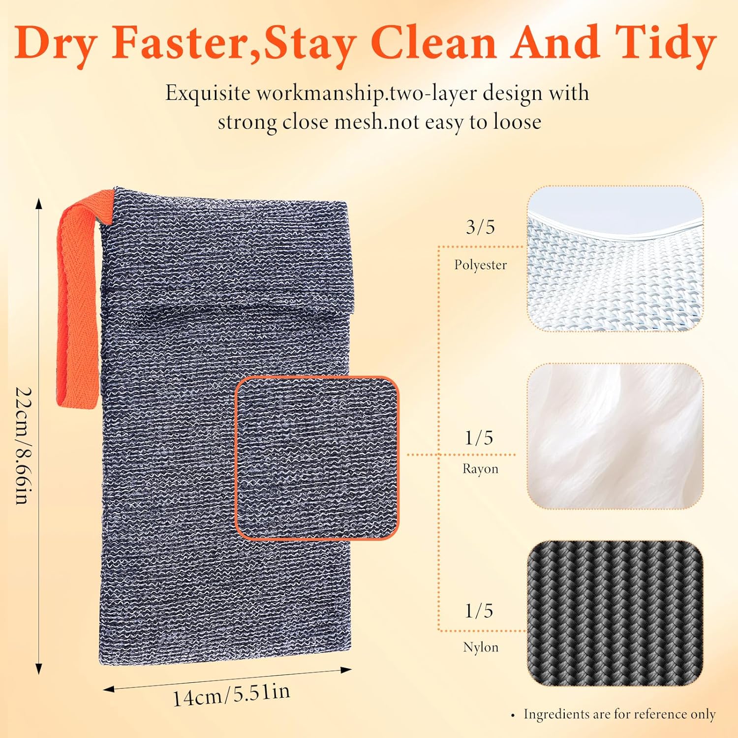 4 Pcs Exfoliating Soap Bags, Deep Exfoliating Foaming Soap Savers with Quick-Dry Mesh, Body Scrubber Bar Soap Pouch Sock for Bath Shower - Image 2