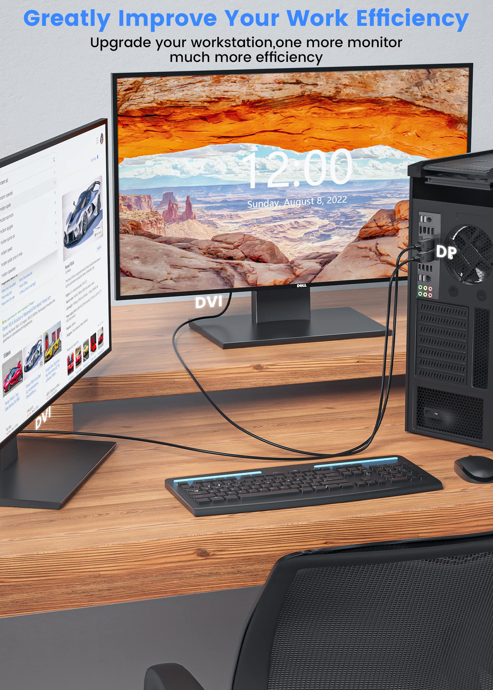 Adattatore da HDMI (High-Definition Multimedia Interface, interfaccia multimediale ad alta definizione) a DP (DisplayPort)