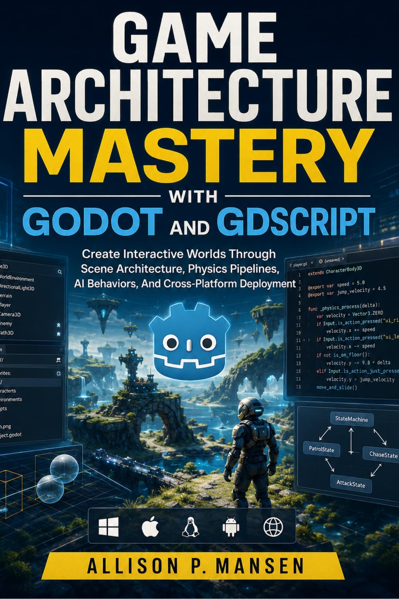 Livre Godot et GDScript architecture de jeu vidéo complet en anglais
