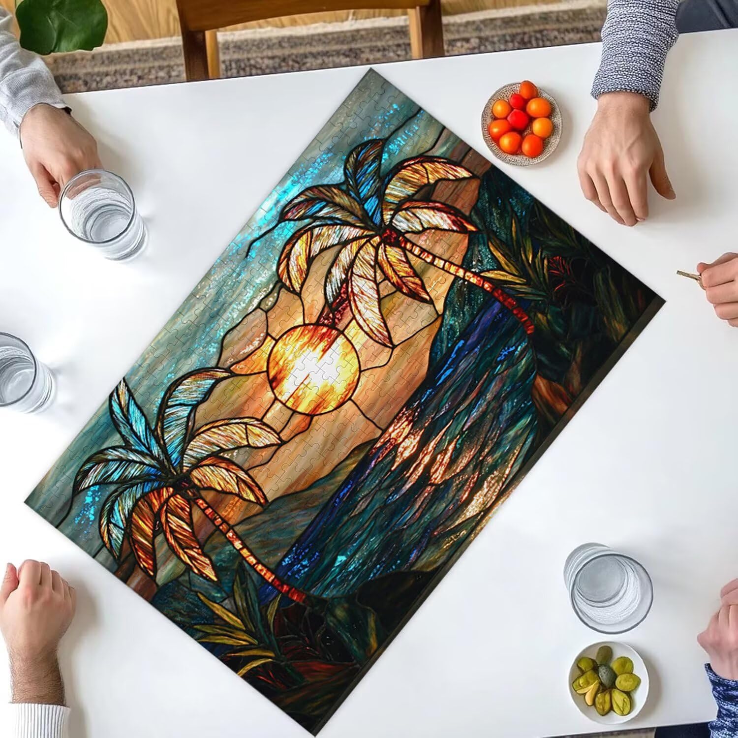 Puzzle dla dorosłych 2000 sztuk krajobrazu drzewa kokosowego | Zabawa rodzinna i zajęcia grupowe dla nastolatków i | Prezent urodzinowy dla dzieci od 14 lat | Wystrój domu i pomysł na prezent na