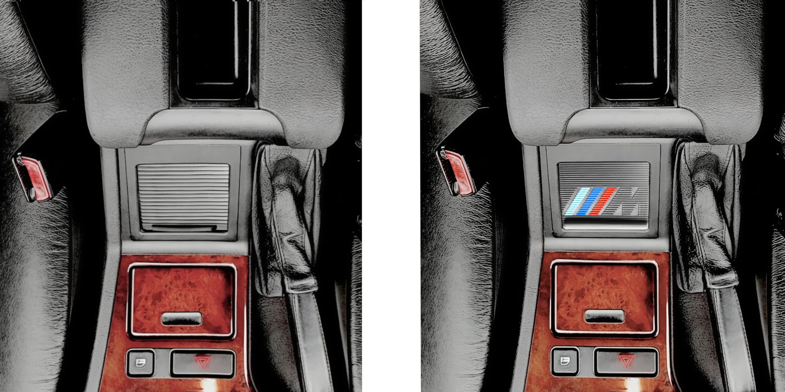 Coperchio a Rullo per Cassetto Porta oggetti Centrale per BMW Serie 5 E39 – Ricambio Scorrevole Flessibile, Tendina Estetica M sport, Tapparella Portaoggetti