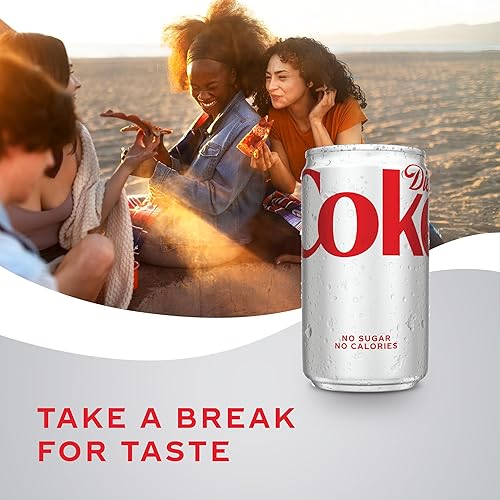 Miniatura 5 de Diet Coke Paquete para Refrigerador de Diet Soda, latas de 7.5 fl oz, paquete de 10 - Mini bebidas refrescantes de soda