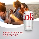 Diet Coke Paquete para Refrigerador de Diet Soda, latas de 7.5 fl oz, paquete de 10 - Mini bebidas refrescantes de soda