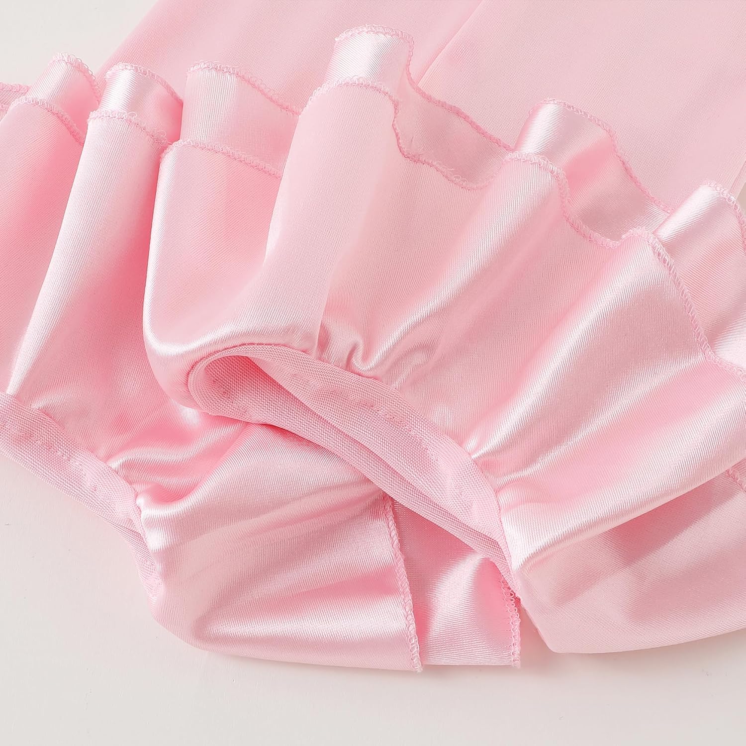 BABEYOND Long Gloves for Women - Puffy Sleeves Ruffle Cuff Gloves Satin Stretchy Elegant Costume for Wedding Opera Tea Party - Image 7