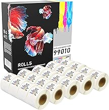 20 Compatible Rolls SLP-2RL SLP-2RLH 28mm x 89mm Adhesive Labels for Seiko Smart SLP Pro Plus 100 120 200 220 240 410 420 430 440 450 (130 Labels per Roll)