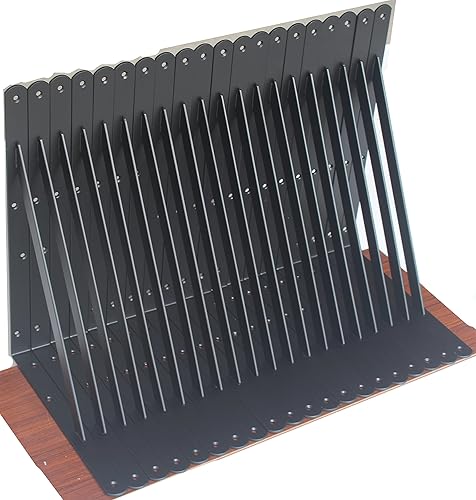 Vista 140 de Paquete de 4 soportes de estante resistentes de 8 pulgadas de largo x 6 pulgadas de alto con tornillos, soportes de estante de metal, soportes