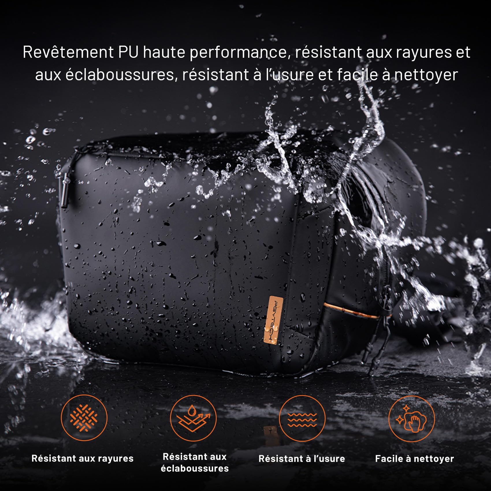 PGYTECH OneGo Solo V2 Sac Sacoche Appareil Photo Sac à Bandoulière pour Appareil Photo 6L, Sac Photo Compatible avec Appareil Photo Reflex Canon, Sony, DJI Avata 2, DJI Mavic 3, iPad Pro 11'', Noir