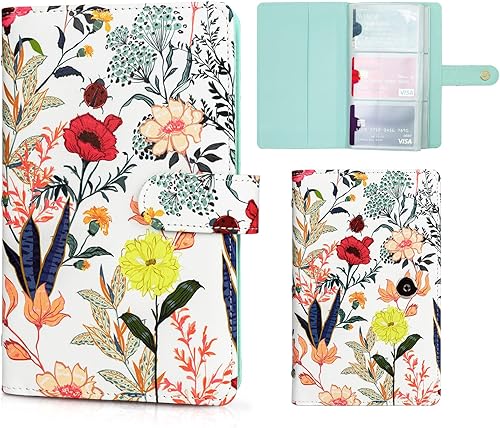 Organizador de tarjetas de visita, soporte de cuero sintético para libros de tarjetas de visita para mujeres y hombres, organizador de tarjetas de