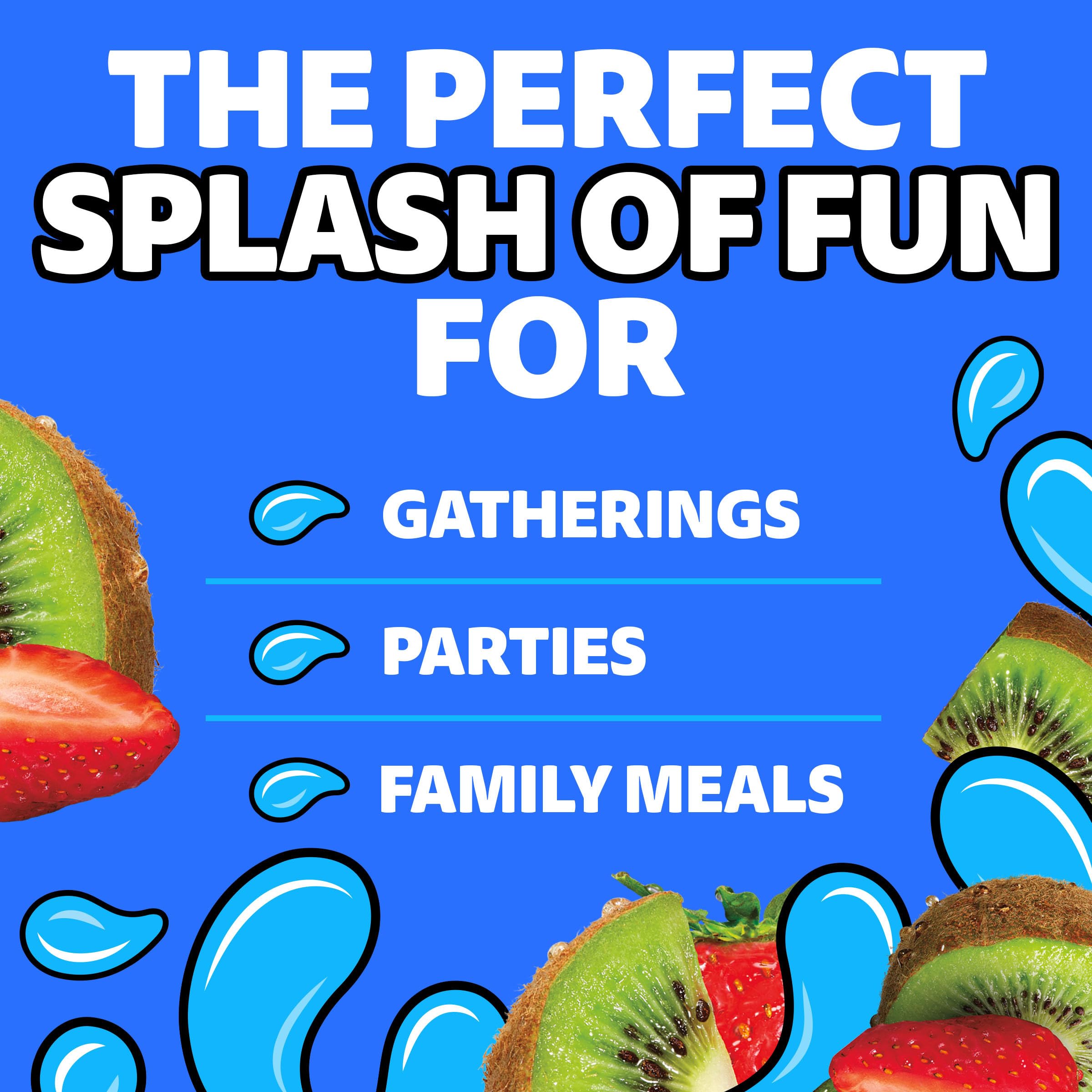 Capri Sun Strawberry Kiwi Flavored Juice Drink Blend from concentrate with other natural flavors, 64 oz Bottle