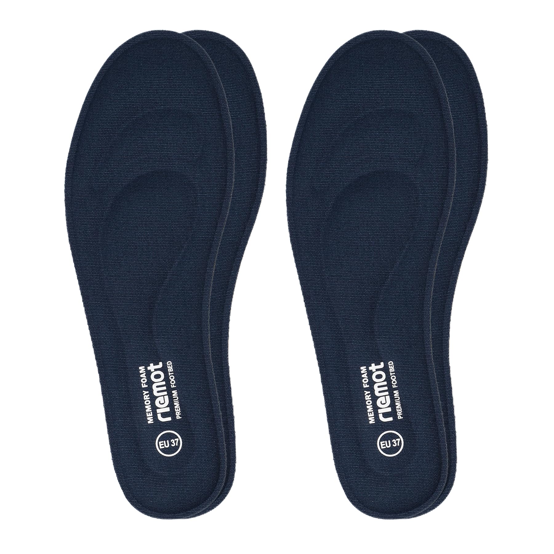 riemot 2 Paar Memory Foam Einlegesohlen für Damen Komfort Einlegesohlen Weich Schuheinlagen für Sneaker Arbeitsschuhe Wanderschuhe für Sport Freizeit und Beruf,Marineblau Gr.40