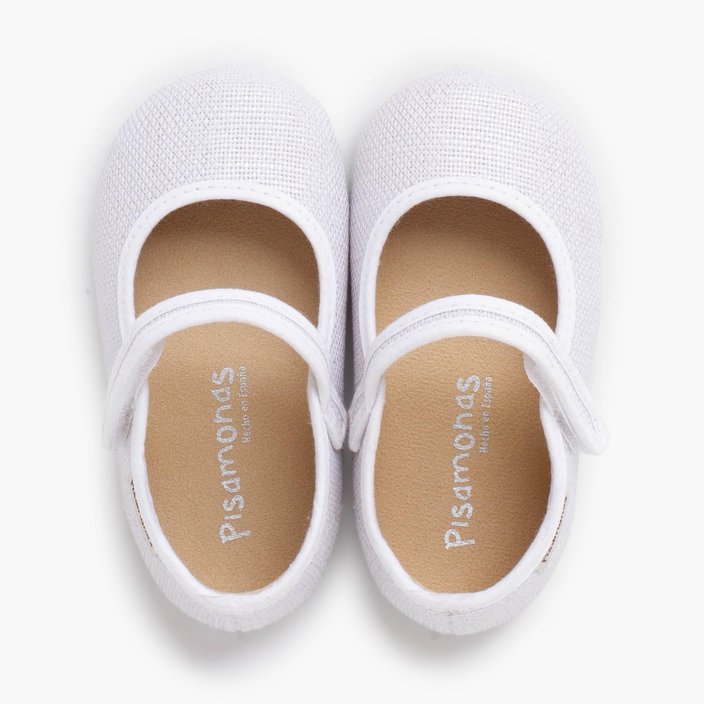 Pisamonas Ballerine con Cinturino Barefoot Lino Brillante A Strappo