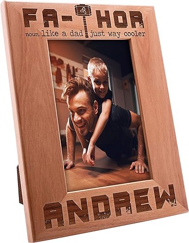 Miniatura 9 de Marco de fotos personalizado para el Día del Padre con nombres, 4 x 6 pulgadas, alguien a quien miras, marco de fotos grabado para papá, regalos