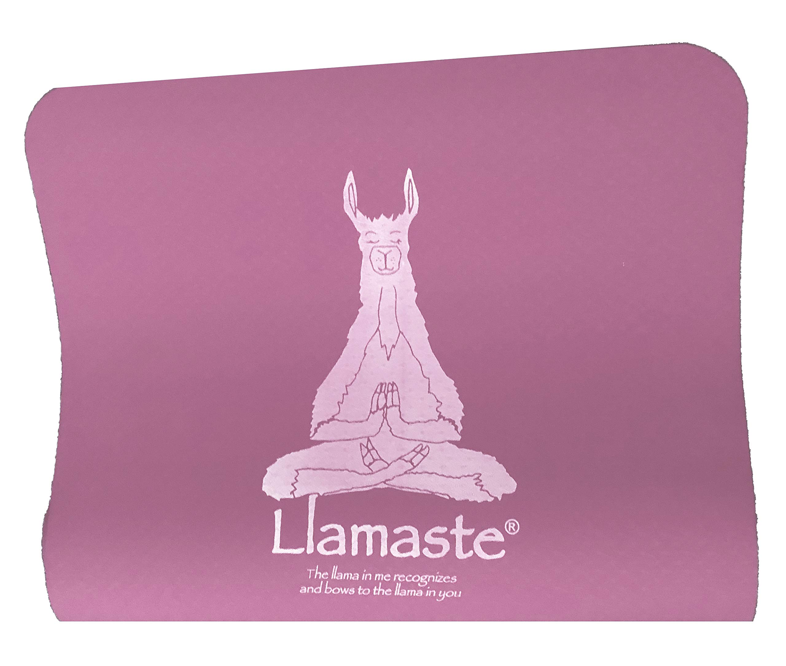 Llamaste Non-Slip TPE Yoga Mat (Pink)