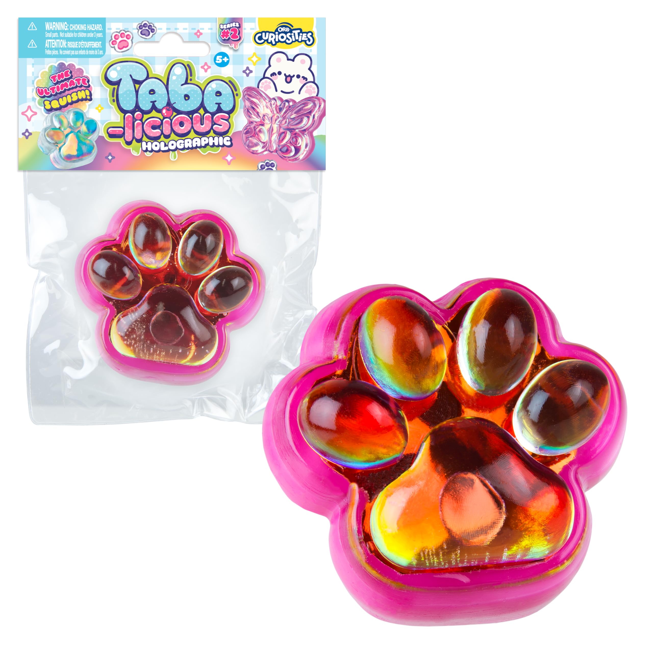 Amazon.com: ORB Tabalicious Holographic TABA Squishy Paw Toy