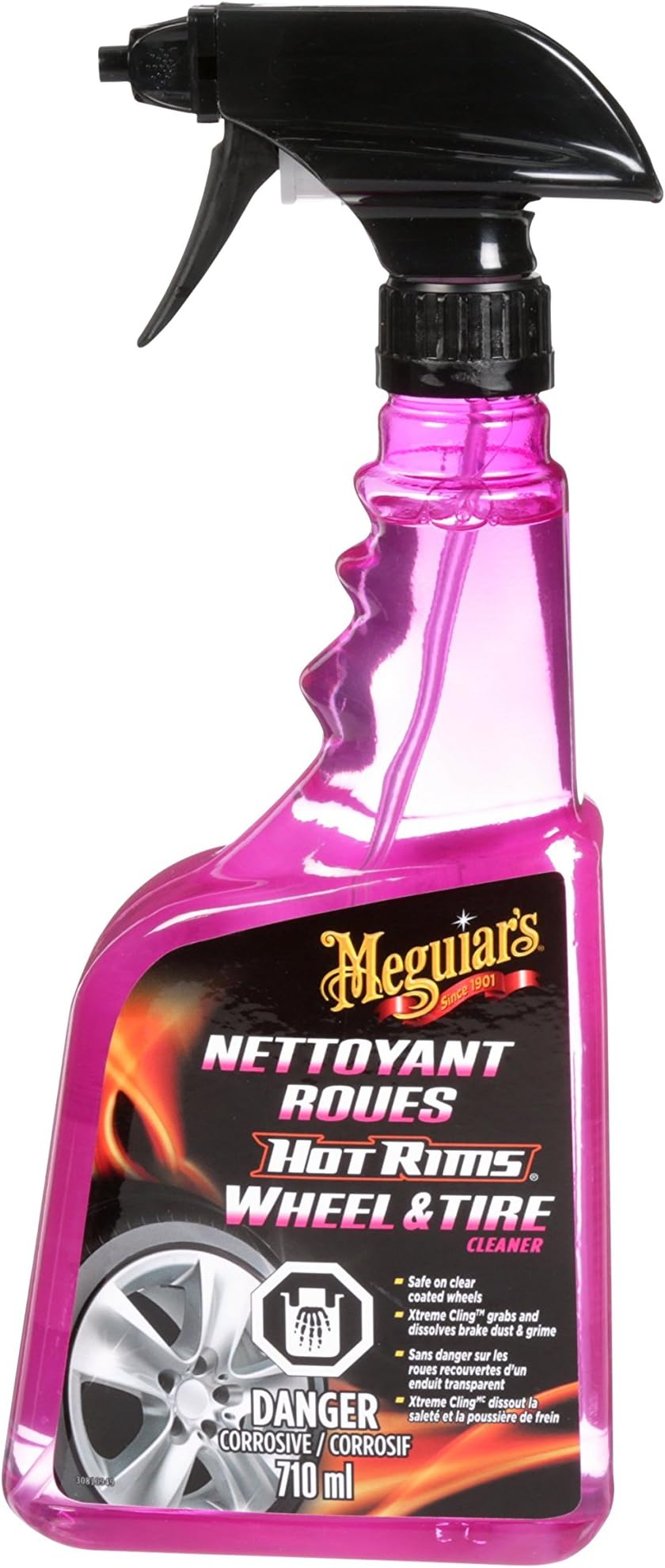 Meguiar's Hot Rims Wheel & Tire Cleaner, 710mL G9524C, Tire & Wheel