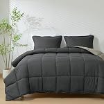 HIG 3pc Ensemble de consolateurs alternatifs - Conforteur réversible toute saison avec deux shams - Insert de couette avec onglets d'angle - Boîte piquée - Hypoallergénique, doux, moelleux (vert, jumeau/twin) XL)