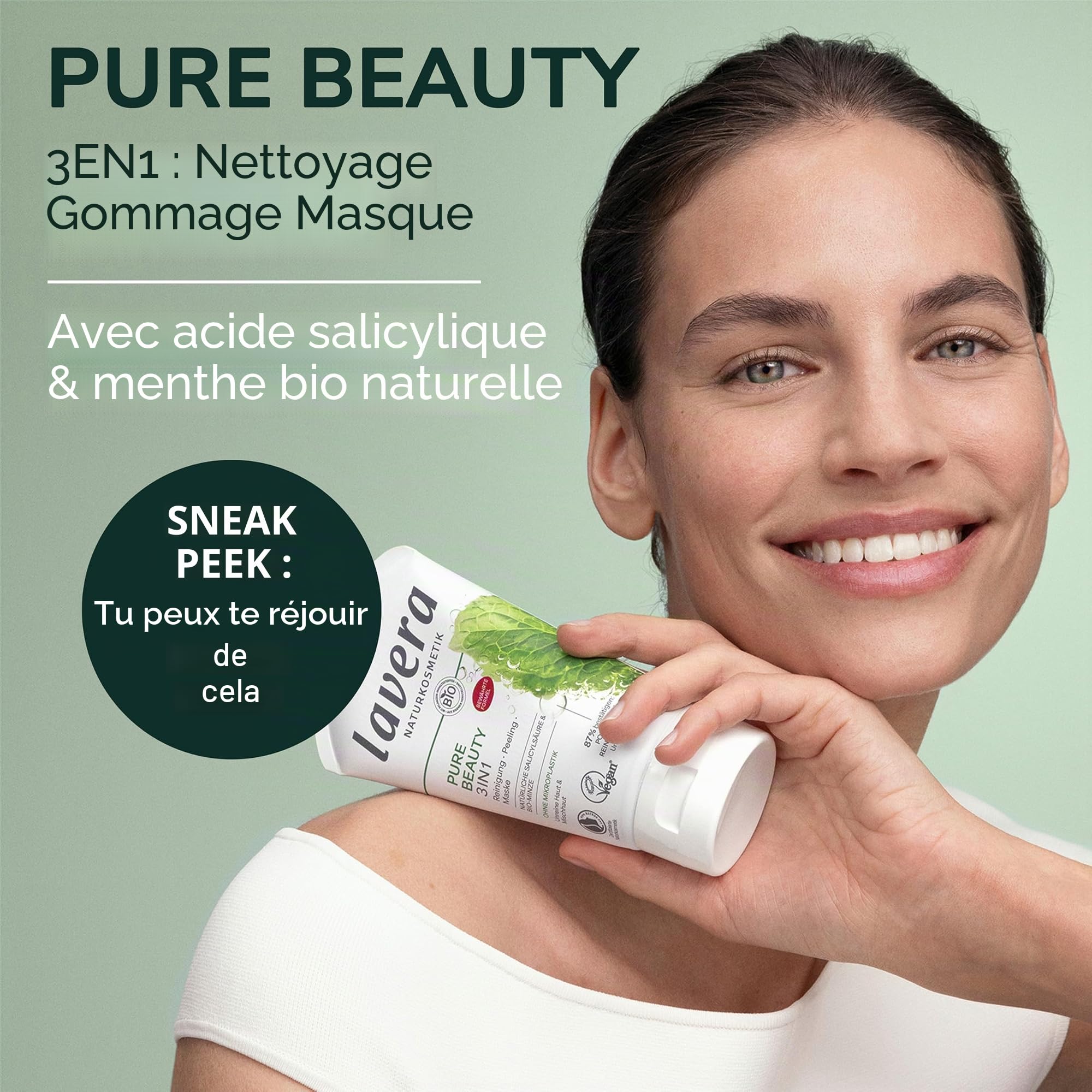 lavera Calendrier de l'Avent 2025 – Calendrier de l'Avent beauté pour femme avec cosmétiques naturels – 24 surprises soins de la peau, soins du visage et maquillage d'une valeur de 170 € – Calendrier