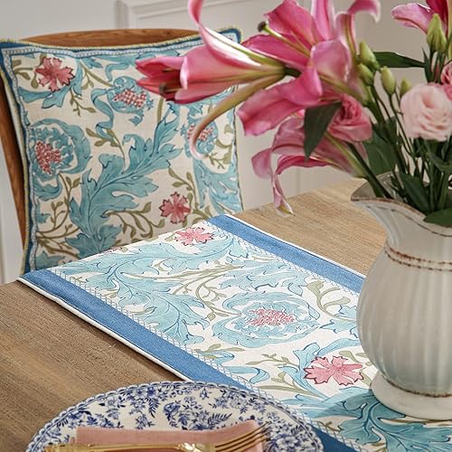 Miniatura 4 de patdrea Camino de mesa de lino con diseño de leopardo para el hogar, cocina, comedor, decoración de fiestas, cenas familiares, 12 x 63 pulgadas