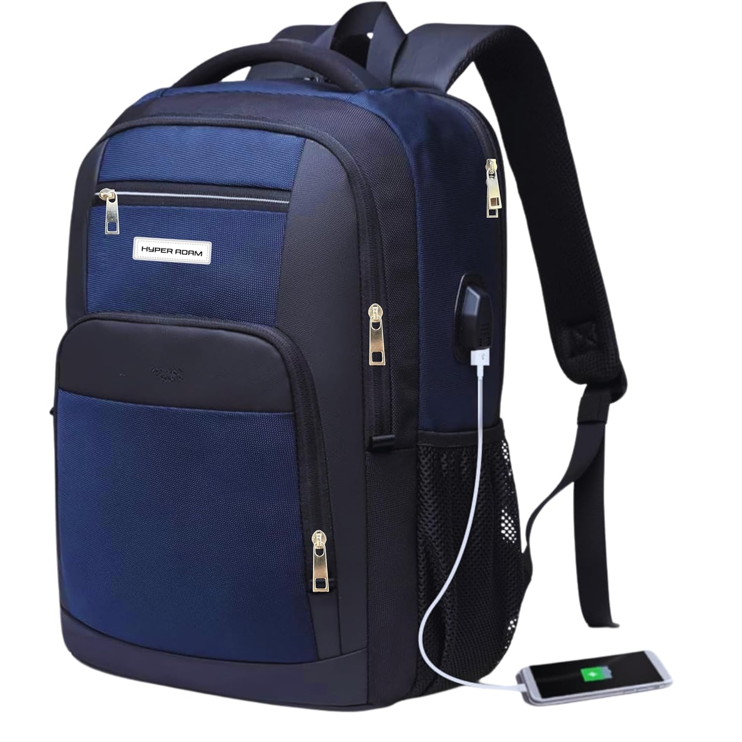 Hyper Adam 16.5 Inch Smart Laptop Backpack Bag With USB Charging Port, Anti Theft Pocket and Accessories Organiser for Men Women Boys Girls Laptop Bag Business Travelling Bag For Men