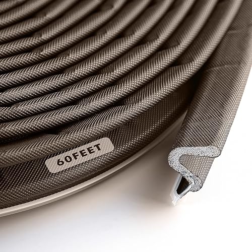 BBTO Burlete de sellado de puerta corrediza para puerta corrediza, tira insonorizada en forma de V, marco de puerta exterior para ventanas de