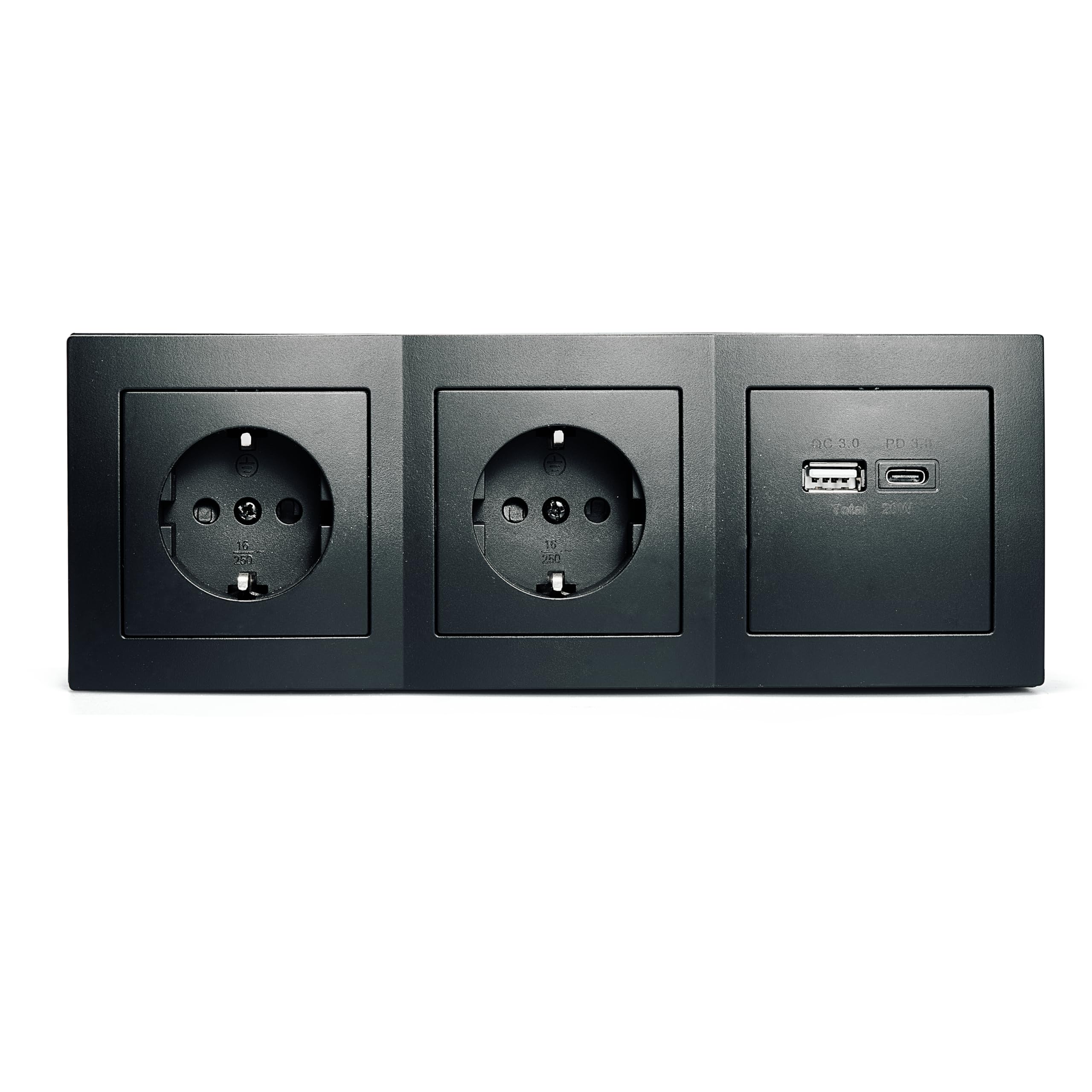 2-VOUDIGE STEKKERDOOS - 2-voudige stekkerdoos - wit, Type aansluiting: 2 x schuko, Voltage: 230 V, Ampere: 16 A, Zonder aansluit kabel