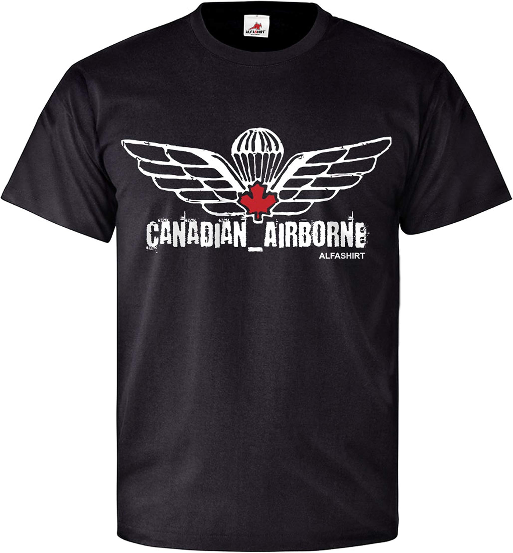 #8757 T-Shirt Canadian Airborne Canada Paratroopers Military Royal