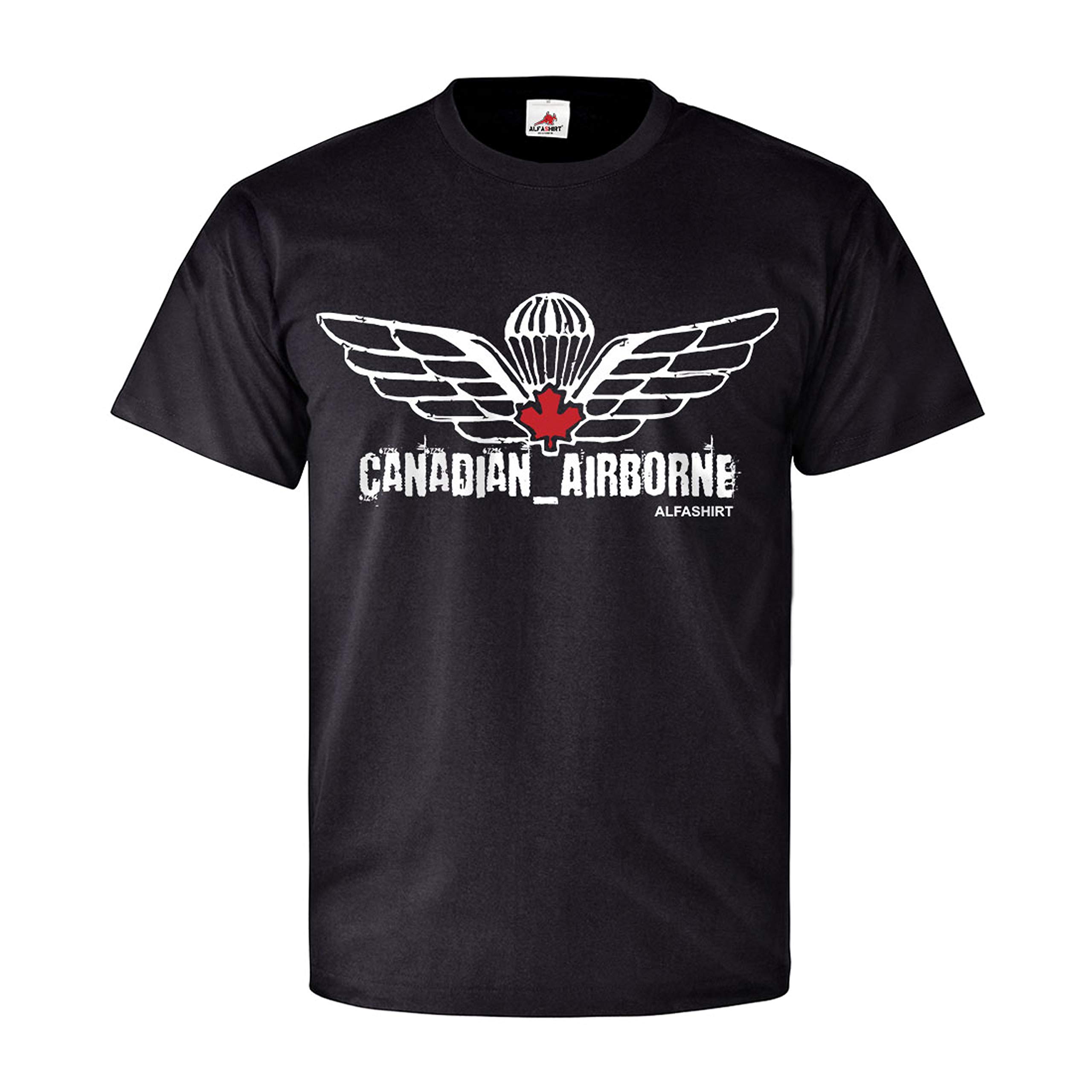#8757 T-Shirt Canadian Airborne Canada Paratroopers Military Royal