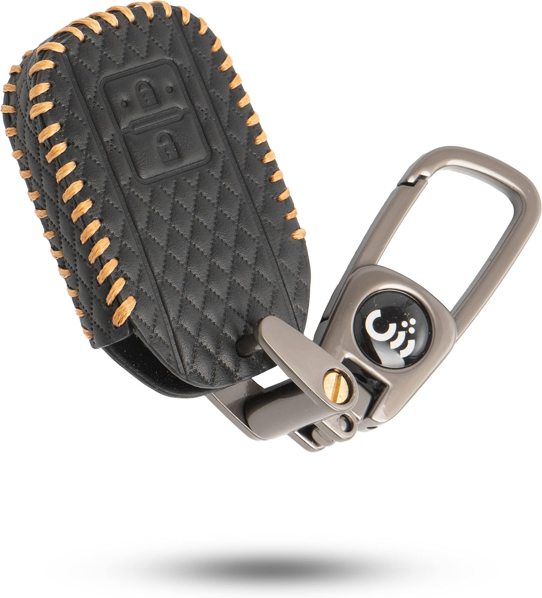 JVCV® Soft Handmade Leather Car Key Cover Compatible with Maruti Suzuki