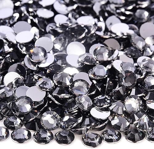 Miniatura 8 de 10000 diamantes de imitación de resina de 0.079 pulgadas para manualidades, diamantes de imitación de topacio con parte trasera plana para uñas,