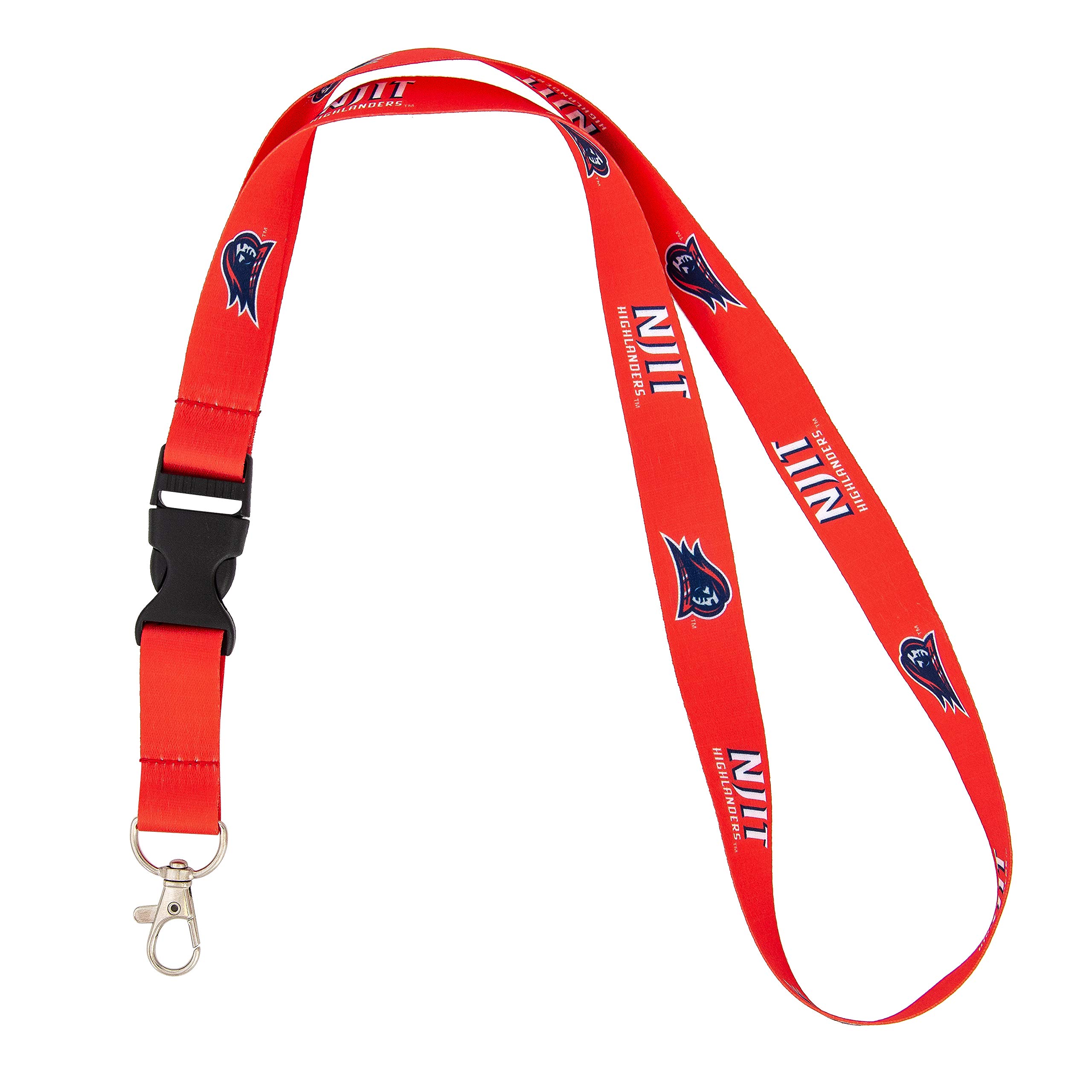 Desert CactusNew Jersey Institute of Technology Lanyard NJIT Highlanders Car Keys ID Badge Holder Keychain Detachable Breakaway Snap Buckle (Red)