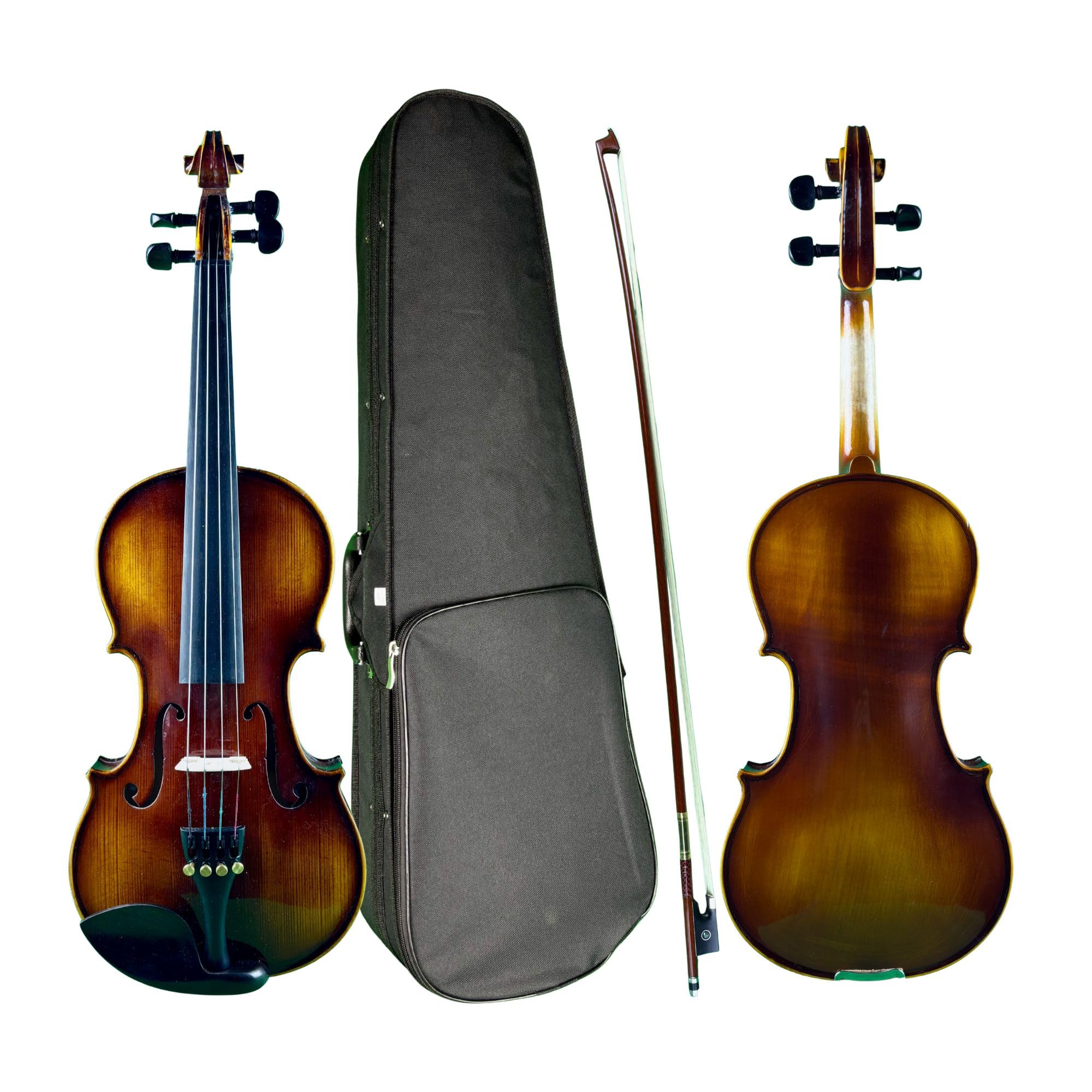 Fowler Instruments Viola 13" Elizabeth Thyme Advance – Viola artesanal para estudiantes, abeto y arce, sonido cálido y profesional – Cuerdas Alphayue, clavijas automáticas, funda y arco incluidos