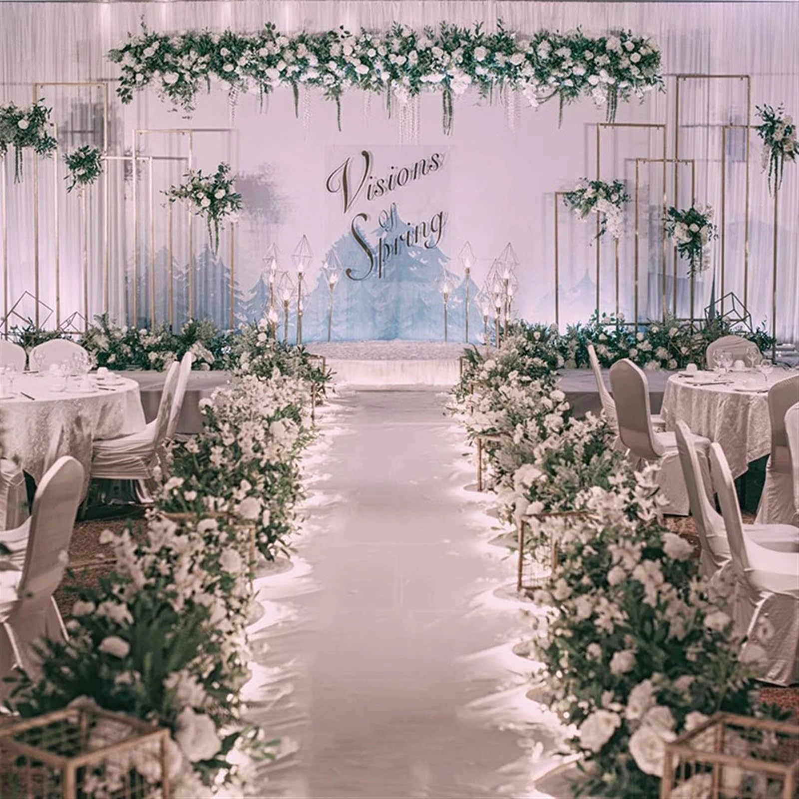 Wunderschöner weißer Hochzeitsteppich, Gangläufer, for drinnen und draußen, Party, Veranstaltung, Zeremonie, Hochzeitsdekoration, Hochzeitsteppich Lang Hochzeit Teppich(30M_1.2M)