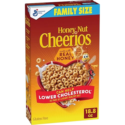 Cereales para desayuno con avena Cheerios Honey Nut sin gluten 188 onzas Cereales para desayuno con avena Cheerios Honey Nut sin gluten 188 onzas