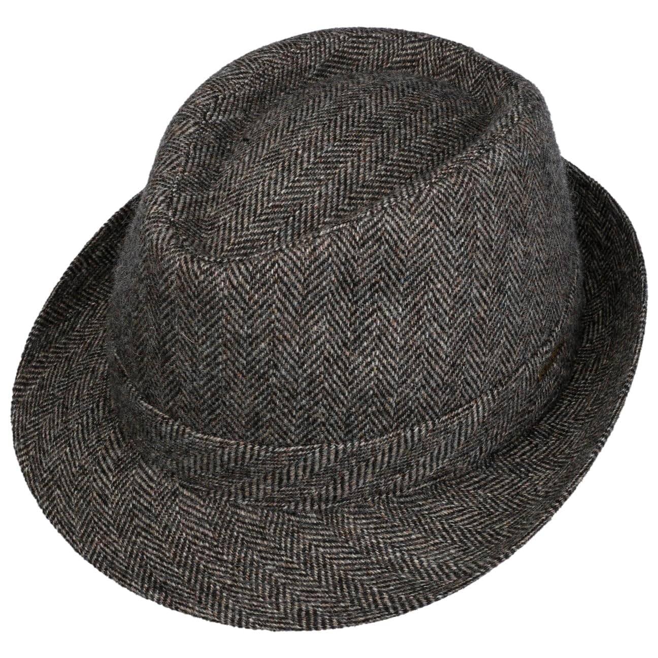 Stetson Teton Trilby Herringbone Wollhut Made in Italy Unisex Herbst Winter
