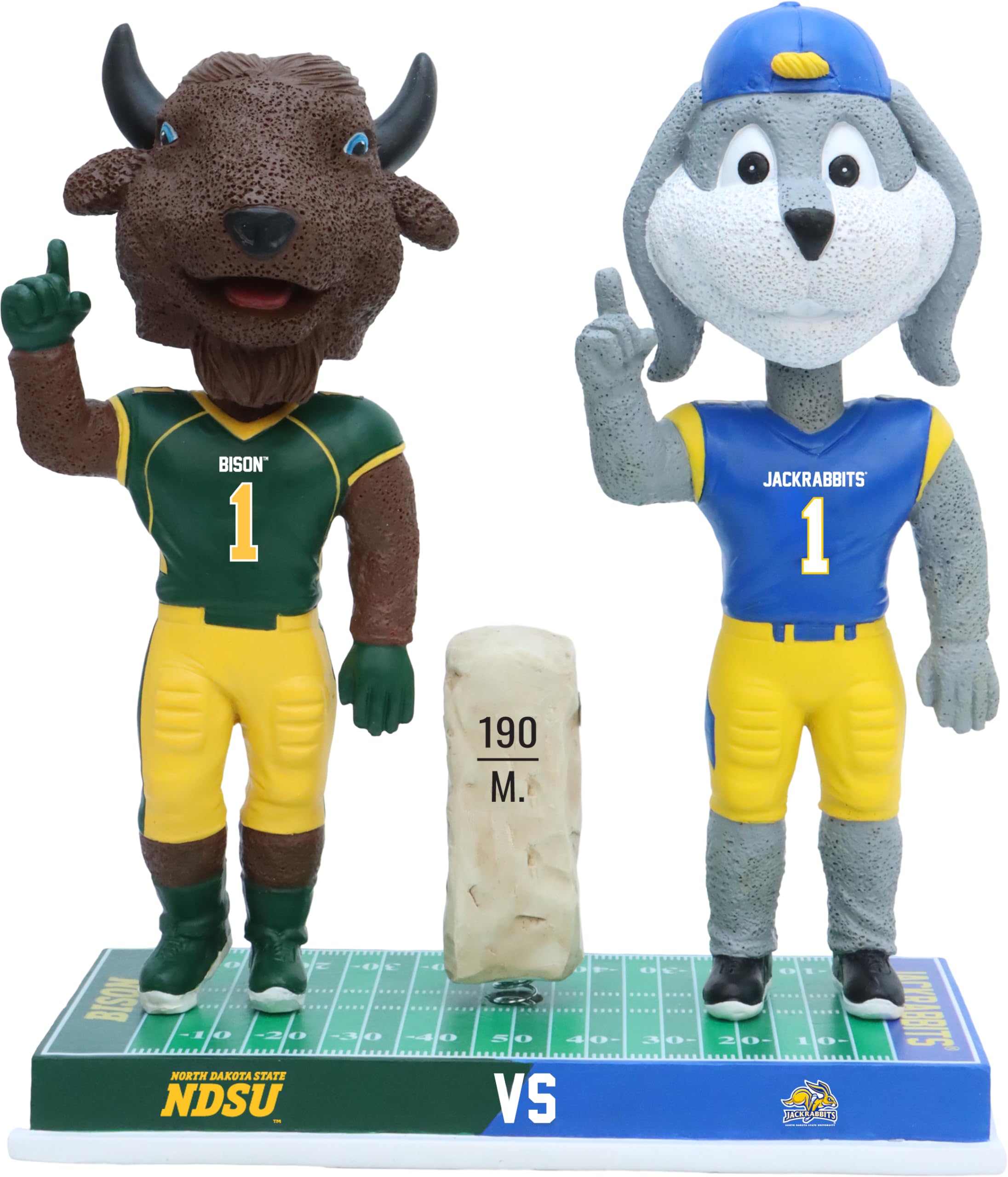 Thundar & Jack The Jackrabbit NDSU and SDSU Dakota Marker Rivalry Bobblehead