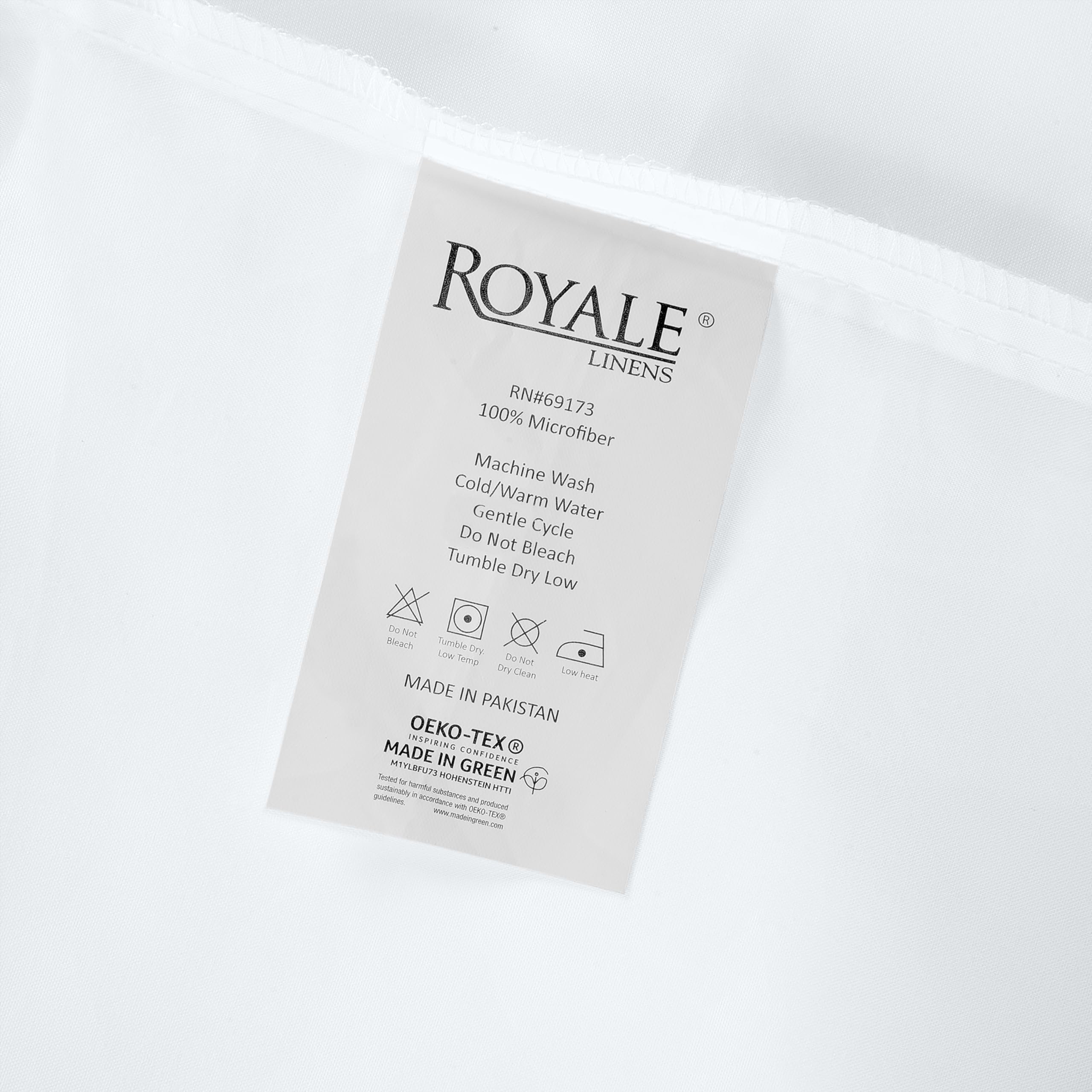 Royale Linens Bettlaken für Kingsize-Bett, gebürstete 1800 Mikrofaser, ultraweich und atmungsaktiv, Knitter- und schmutzabweisend, Hotelqualität, Bettlaken separat erhältlich, Oberlaken für Bett